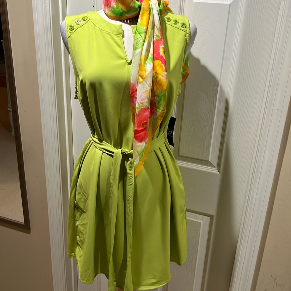 New York & Company Green Dress